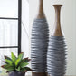 Blayze - Vase Set (Set of 2) - Antique Gray / Brown