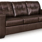 Santorine - Dark Brown - Sofa - Leather Match