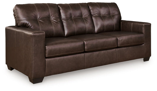 Santorine - Dark Brown - Sofa - Leather Match