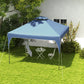 10'x10' Pop Up Canopy, Easy Set Up Party Tent with 2 Tier Vented Roof and Carrying Bag for Outdoor, Garden, Camping, Blue