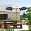 9FT Patio Umbrella with 8 Ribs, Crank & Tilt, UPF 50+ for Garden, Deck, Poolside, Mixed Colour