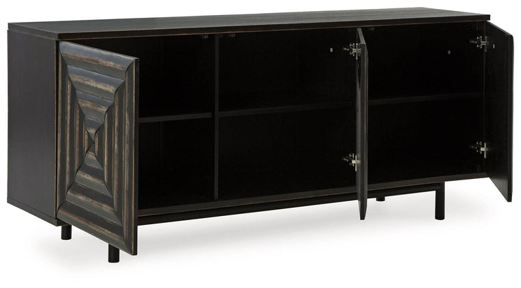 Fair Ridge - Distressed Black - Accent Cabinet - Forward Furniture