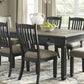 Tyler - Black / Gray - Rectangular Dining Room Table