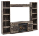 4 Pc. Entertainment Center With Electric Fireplace