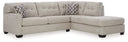 2 Pc. Right Arm Facing Corner Chaise Sectional