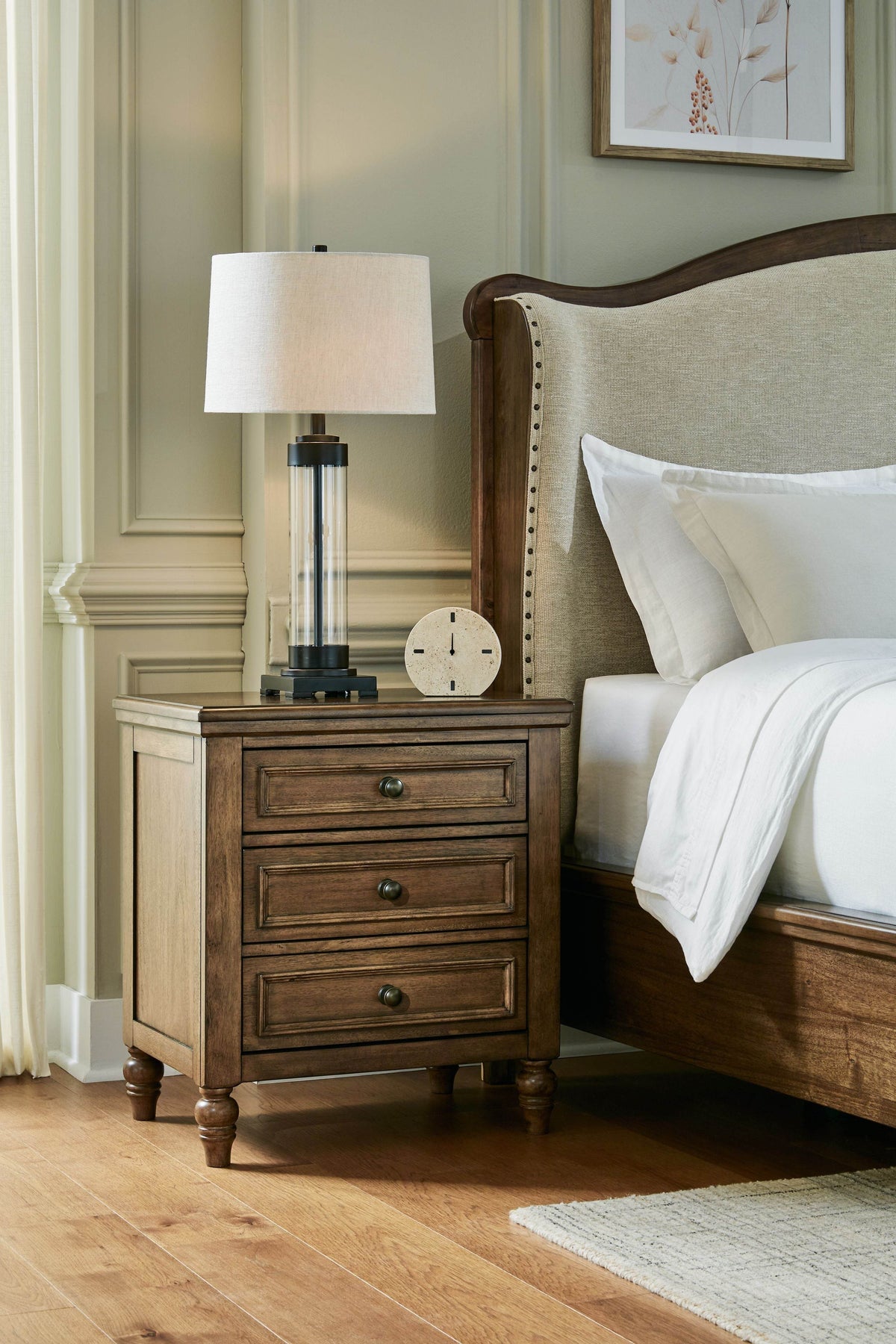 Sturlayne - Brown - Three Drawer Night Stand - Forward Furniture