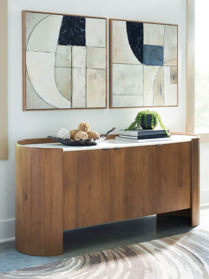 Fitzroy - Brown / White - Accent Cabinet - Forward Furniture