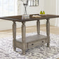 Lodenbay - Antique Gray - Rectangular Dining Room Counter Table