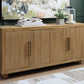 Niam - Light Antique Beige - Accent Cabinet