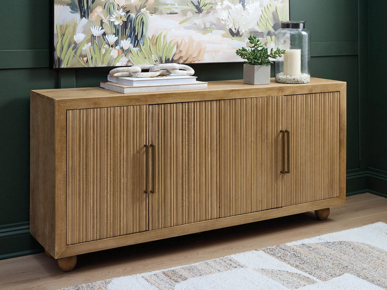 Niam - Light Antique Beige - Accent Cabinet - Forward Furniture