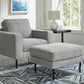 Hazela - 2 Pc. - Chair, Ottoman - Charcoal