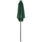 6.6FT Patio Umbrella, Outdoor Parasol with 6 Solid Ribs, Green