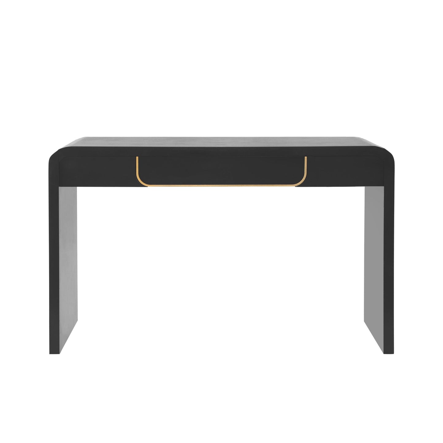 Narrow TV Sofa Table with Storage Drawers, Wood Console Table Ideal for Living Room, Entryway, 47.5'' L x 15.5'' W x 30'' H, Black
