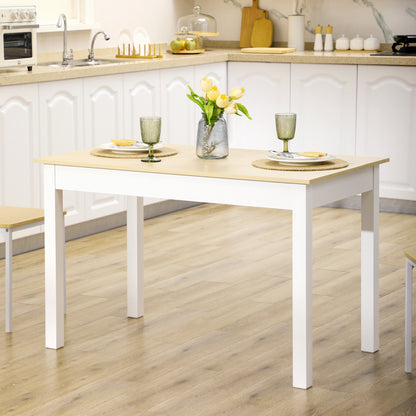 46.9" Dining Table for 4 to 6 - Oak
