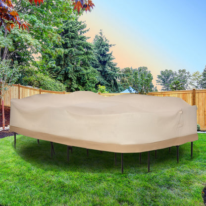 129.9" Oval Patio Table & Chair Set Cover