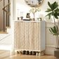 Shoe Storage Cabinet for 15 Pairs, Freestanding Shoe Cabinet with Doors and Adjustable Shelves for Hallway, White