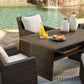 Easy Isle - RECT Multi-Use Table - Dark Brown / Beige
