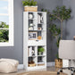 Tall Bookshelf with Drawer - White