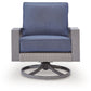 Half Moon Beach - Swivel Lounge With Cushion - Blue / Gray