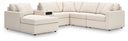6 Pc. Sectional With Audio System, Laf Corner Chaise