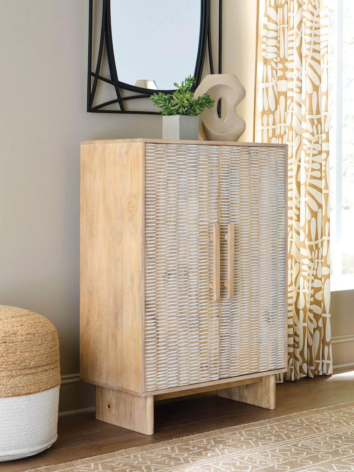 Dallinbury - Natural / White Wash - Accent Cabinet - Forward Furniture
