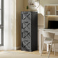 4 Drawer File Cabinet with Silent Slides, Vertical Farmhouse Filing Cabinet Fits Letter/A4 Size Home Office, Black