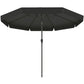 8.5 ft Outdoor Market Table Umbrella, Round Patio Umbrella with Tilt and Crank for Garden, Backyard, Deck, Black
