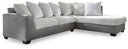 2 Pc. Right Arm Facing Corner Chaise Sectional
