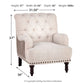 Tartonelle - Ivory / Taupe - Accent Chair