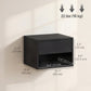 Floating Nightstand Set of 2 with Drawer - Black