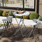 Set of 4 Folding Outdoor Bar Stools, 29" Counter Height Stools with Handle, Indoor Outdoor Stool Chair with Footrest