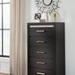 Shoralli - Five Drawer Chest - Black