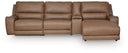 4 Pc. Power Reclining Sectional With RAF Press Back Power Chaise And Storage Console