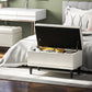 Storage Ottoman, Linen Fabric End of Bed Bench with Button Tufted Storage Bench for Bedroom, Beige