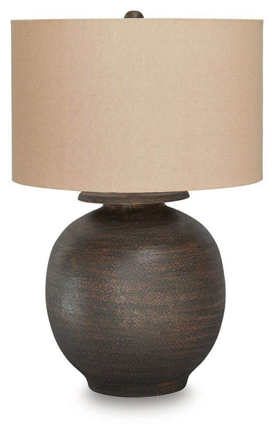 Carlenbury - Antique Brown - Metal Table Lamp - Forward Furniture