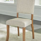 Rybergston - Light Brown - Dining Upholstered Side Chair (Set of 2)