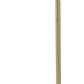 Santiford - Metal Floor Lamp - Gold Finish / White