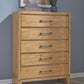 Sherbana - Light Brown - Five Drawer Chest