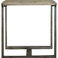 Dalenville - Gray - Rectangular End Table