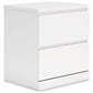 Onita - White - Two Drawer Night Stand