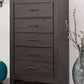 Brinxton - Charcoal - Five Drawer Chest