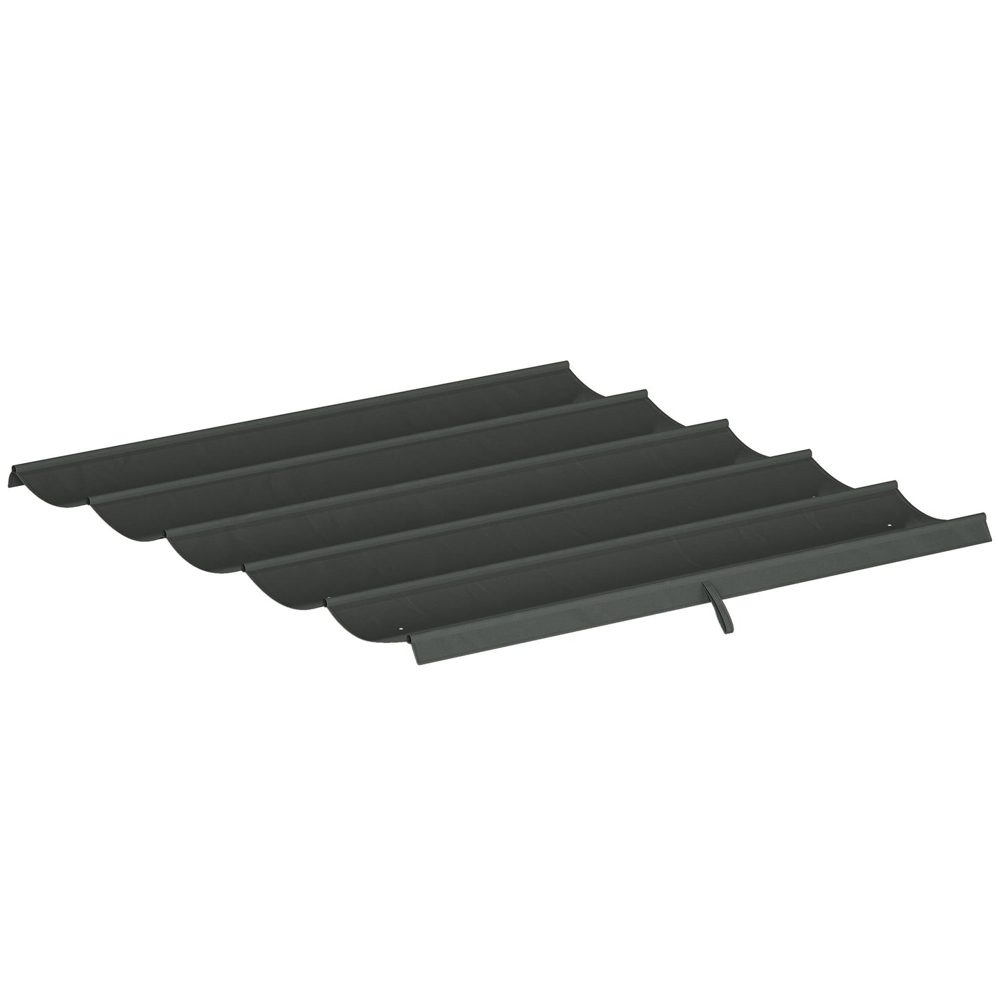 8.2' x 8.4' Retractable Pergola Canopy Replacement for 10' x 10' Frame, Cover Replacement (Cover Top Only), Dark Grey