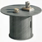 Round Coffee Table, 31.5" Center Table, Cement Grey