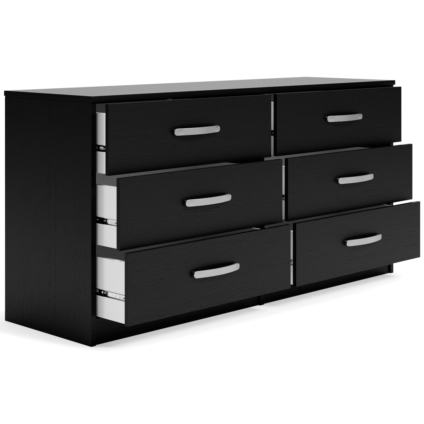 Finch - Black - Six Drawer Dresser - 29'' Height