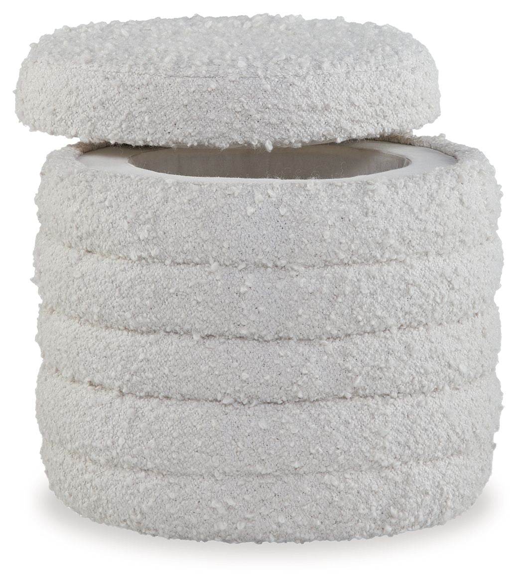 Duntler - Ivory - Storage Ottoman - Forward Furniture