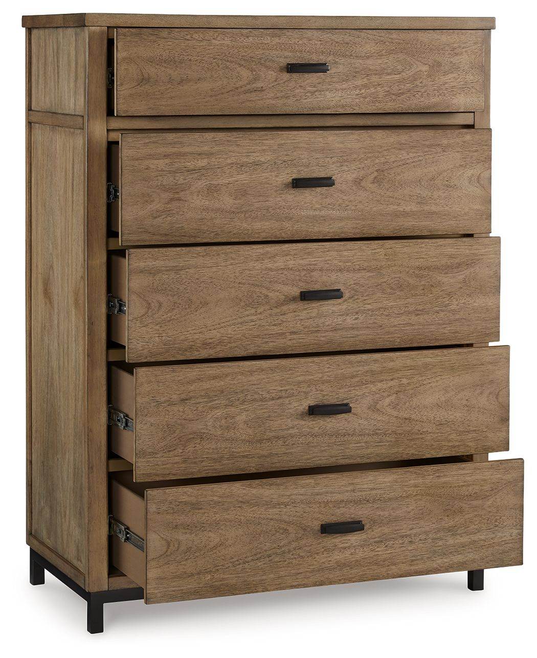 Tomtyn - Light Brown - Five Drawer Chest - Forward Furniture