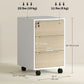 3-Drawer Vertical Filing Cabinet with Lock & Wheels - Oak