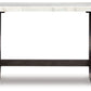 Burkhaus - White / Dark Brown - Sofa Table