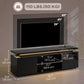 60" TV Stand with LED Lights and Power Outlets - Gloss Black