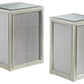 Traleena - Silver Finish - Nesting End Tables (Set of 2)